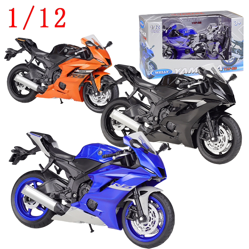 Model Kit Yamaha - WELLY ダイキャスト 1/12 スケールヤマハオートバイモデルカーヤマハ 2020 YZF