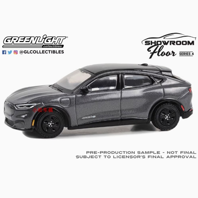 Model Kit Mustang - Greenlight ダイキャスト 1/64 スケール 2023 フォード