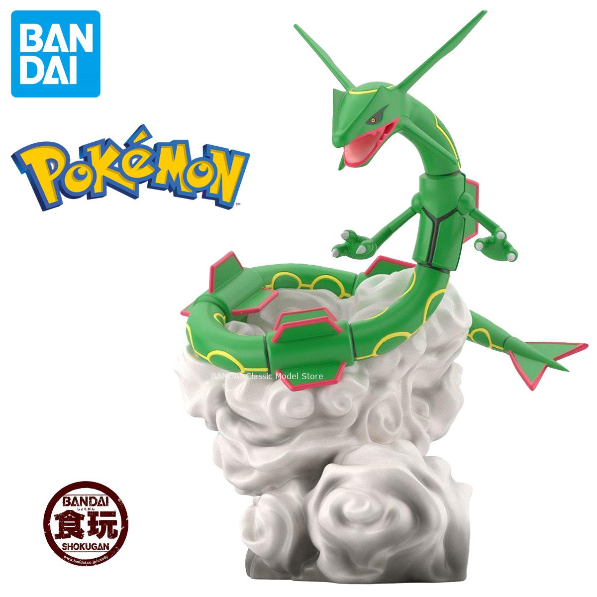 Model Kit Rayquaza - 本物の公式オリジナルバンダイポケモン Hoenn スケール世界レックウザフィギュアアニメグッズ箱入りモデル人形おもちゃ