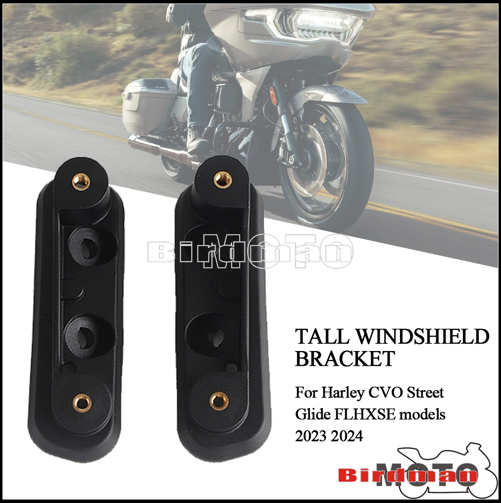 Model Kit Harley Davidson - オートバイのフロントガラス取り付けキット,フロントガラスサポートホルダー,Harley cvoストリートグライドflhxseモデル23-2024,新品
