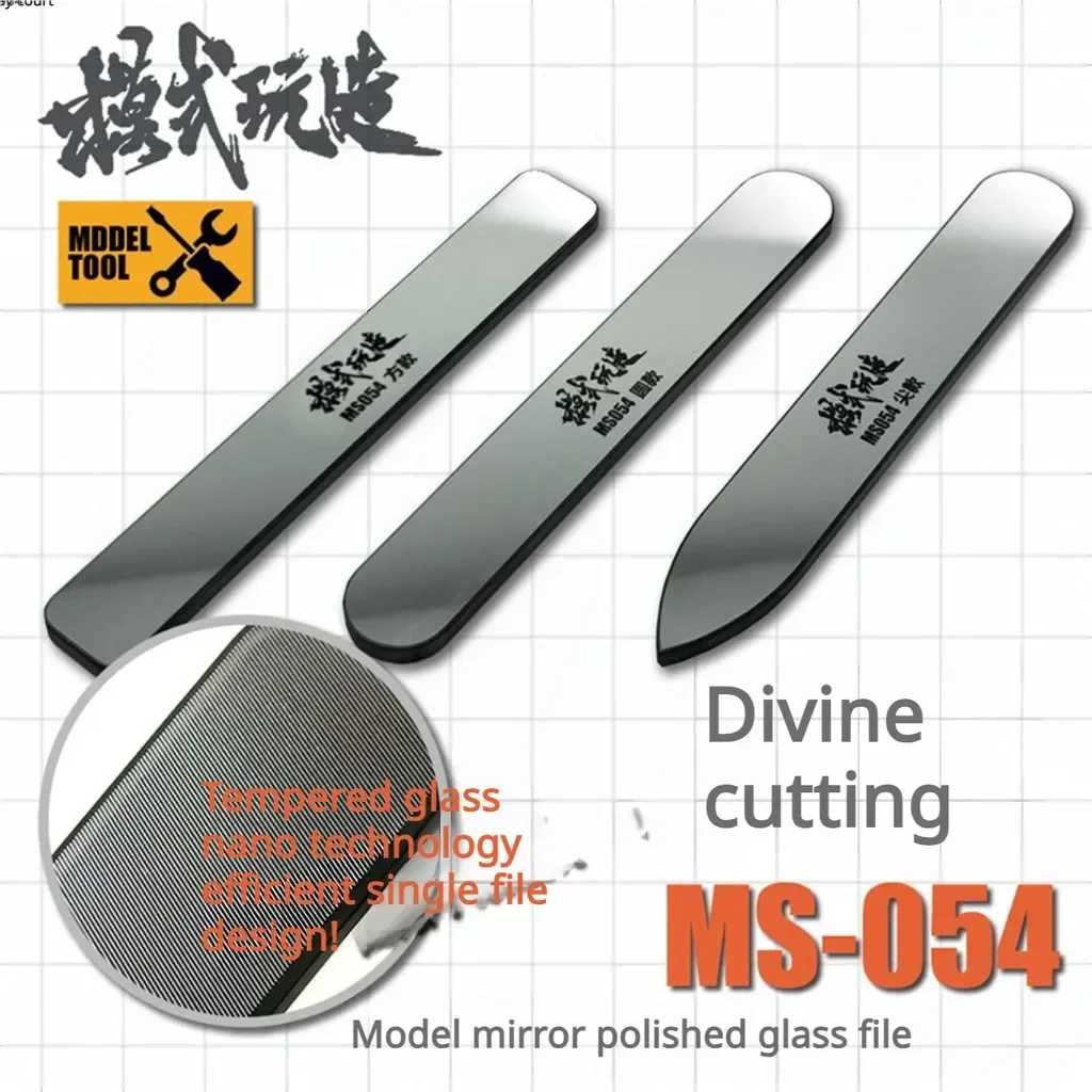 Model Kit Clipper - MS054 13.5x90mm モデルミラーポリッシュガラスファイルアセンブリモデル構築ツールガンダム軍事研削ツール趣味 DIY