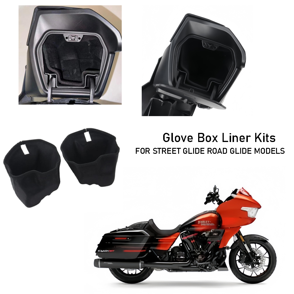 Model Kit Harley Davidson - ハーレーツーリングCVOストリートロードグライドモデルFLTRXL FLHX、FLTRX 2023年以降のオートバイフェアリング下部装着グローブボックスライナーキット用
