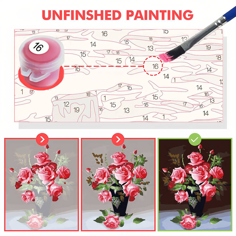 DIY 数字による絵画猫動物デジタル油絵花アクリルペイントセ - Model Kit Acrylic Paint のレビューと価格