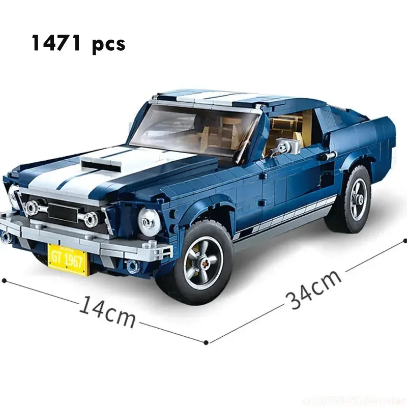 MOC 1471PCS マスタングスポーツレーシングカーマス - Model Kit Mustang のレビューと価格