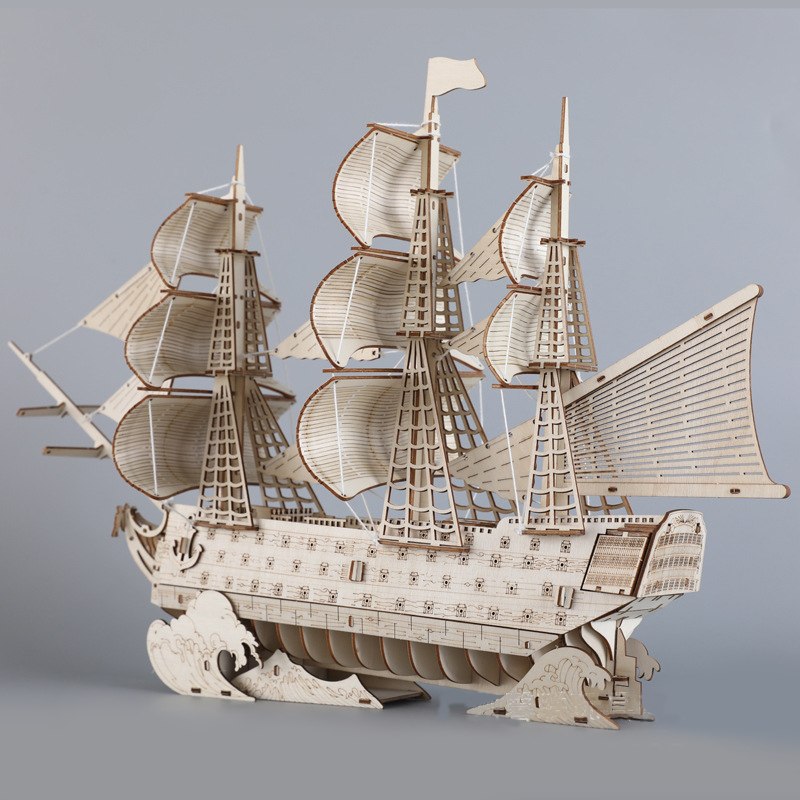HMS 勝利船モデルキット 3D 木製ボートパズル英国帆船木 - Model Kit Hms Victory のレビューと価格