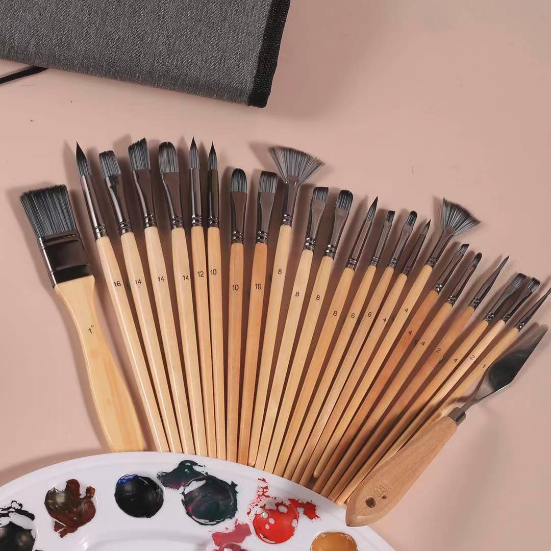 Artist-アクリル絵筆,水彩絵の具用ナイロンブラシのセッ - Model Kit Acrylic Paint のレビューと価格