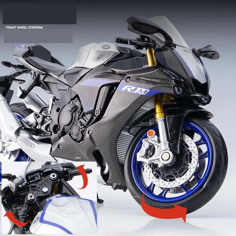 子供のためのミニオートバイのおもちゃ,メタルモデル1:12, - Model Kit Yamaha のレビューと価格